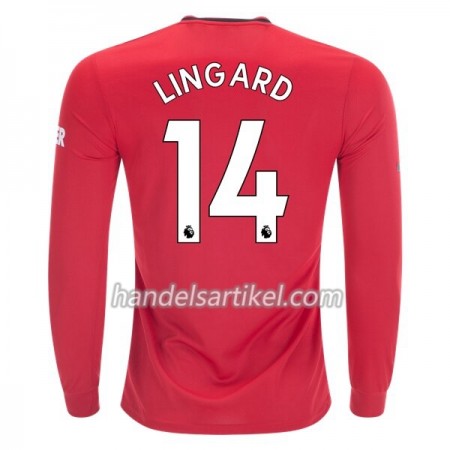 Manchester United Jesse Lingard 14 Heim Trikotsatz 2019/20 Langarm